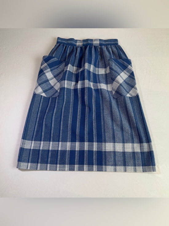 Source Unknown Dresses & Skirts - Vintage Cottage core Blue and White Plaid High Waisted Skirt